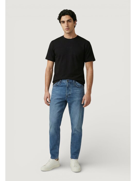 Antony Morato Antony Morato T-shirt RELAXED FIT WITH RUBBER INJECTION LOGO PRINT Nero Relaxed Fit