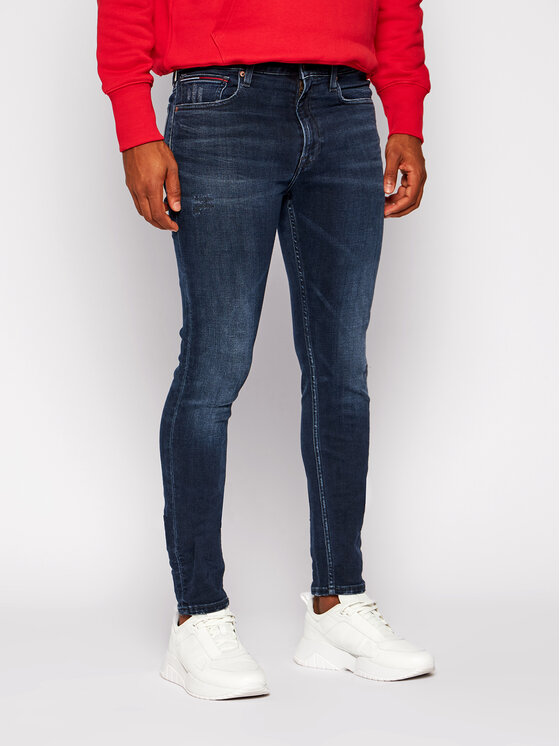 Tommy Jeans jeansy Skinny Fit Simon DM0DM09313 Blu scuro Skinny Fit •  Modivo.it