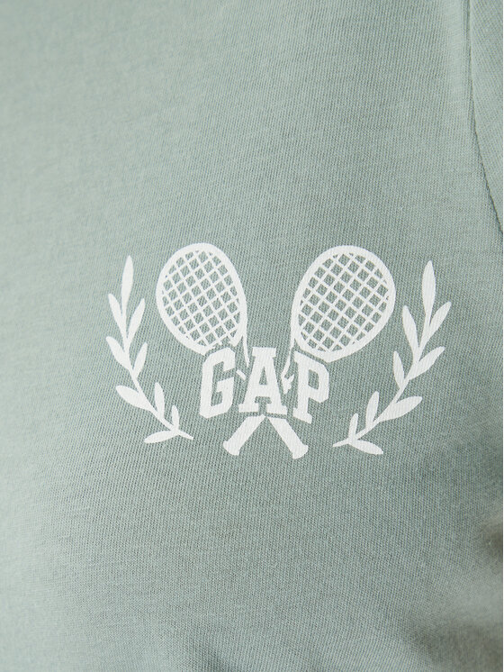 Gap Gap T-krekls 723653-04 Zaļš Regular Fit