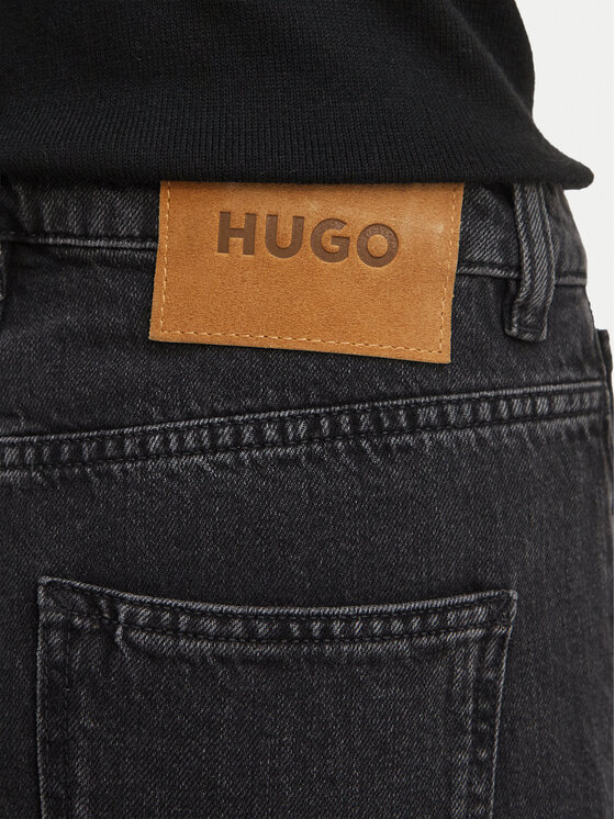 HUGO HUGO Jeansy 50567305 Czarny Straight Leg