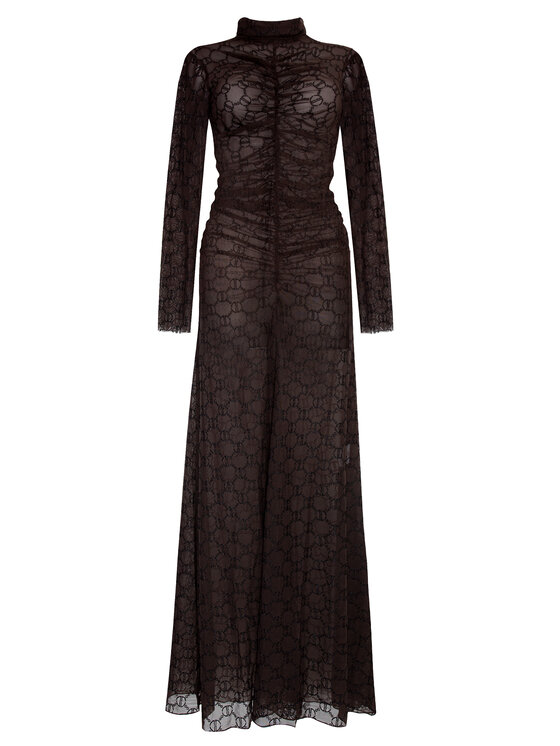 Magda Matyja Magda Matyja Sukienka wieczorowa ROSALIA DRESS Brązowy Fitted Fit