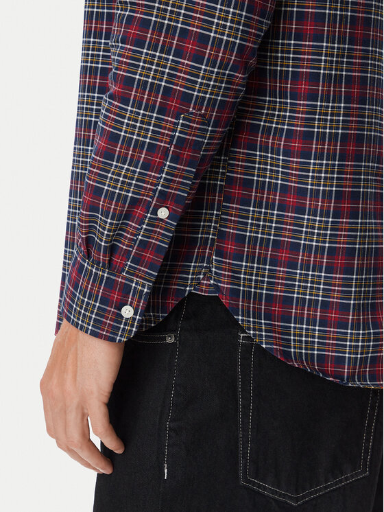 Tommy Hilfiger Tommy Hilfiger Риза Oxford Tartan MW0MW44620 Тъмносин Regular Fit