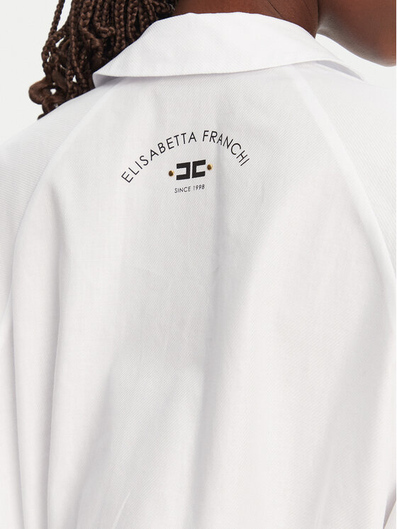 Elisabetta Franchi Elisabetta Franchi Cămașă CA09852E2 100 Alb Regular Fit