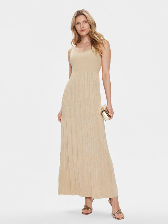 MICHAEL Michael Kors MICHAEL Michael Kors Rochie tricotată MR4822IAFB Auriu Regular Fit