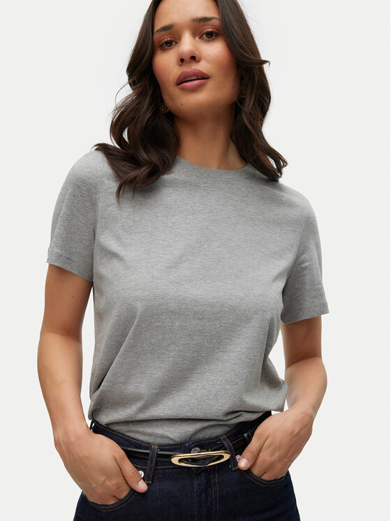 Vero Moda Vero Moda T-Shirt Paulina 10316991 Grau Regular Fit