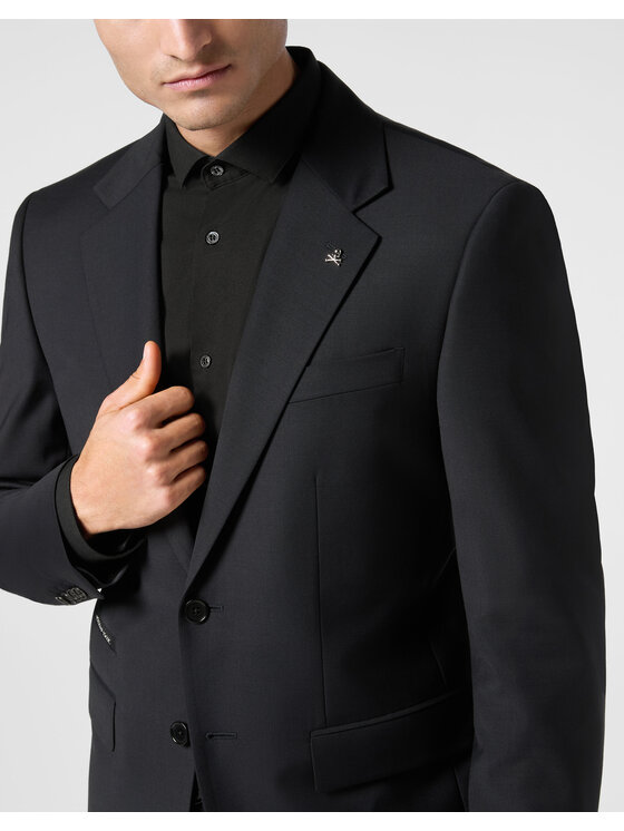 PHILIPP PLEIN PHILIPP PLEIN Marynarka 23085 Niebieski jasny Regular Fit