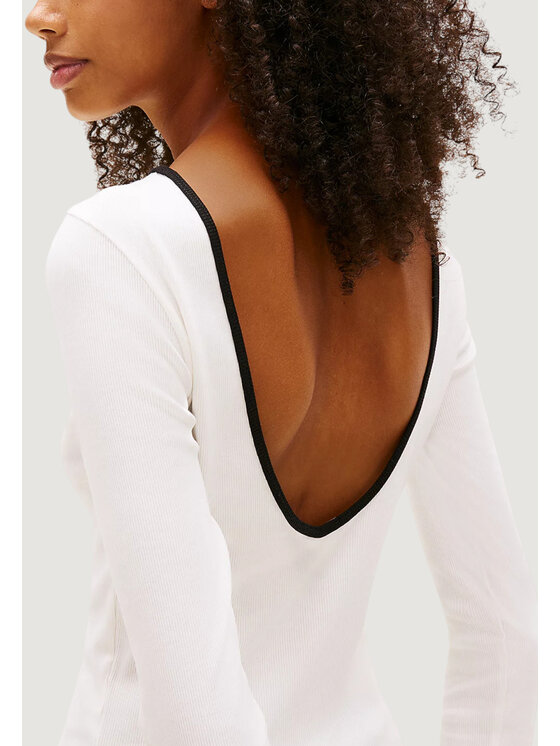 Tommy Jeans Tommy Jeans T-Shirt DW0DW21839 Λευκό Casual Fit