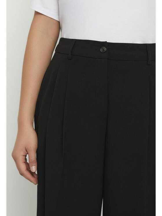 Fiorella Rubino Fiorella Rubino Spodnie materiałowe P005T005064N033 Czarny Regular Fit