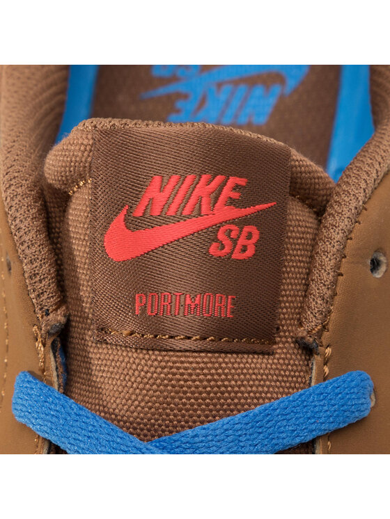 Nike sb solarsoft portmore ii marron cheap
