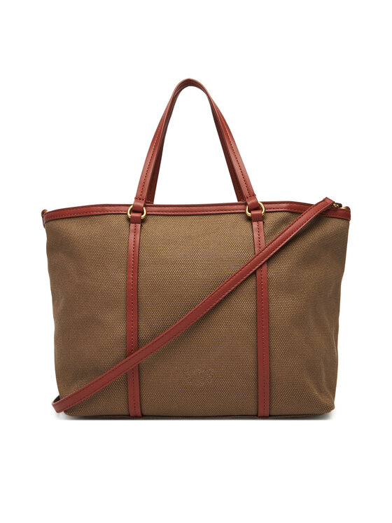 PINKO PINKO Borsetta Miranda Shopper Classic PE 25 PLTT 104714 A2G2 Cachi
