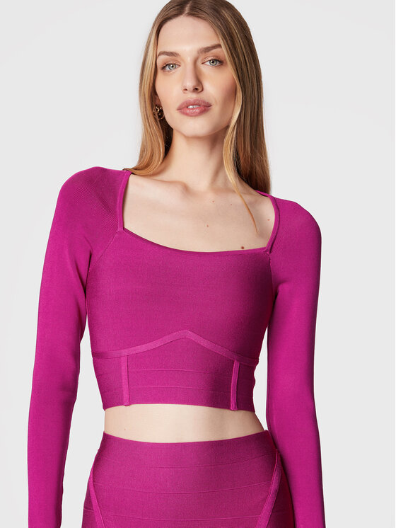 Blusa Zaylee W2BR22 Z2XY0 Rosa Slim Fit