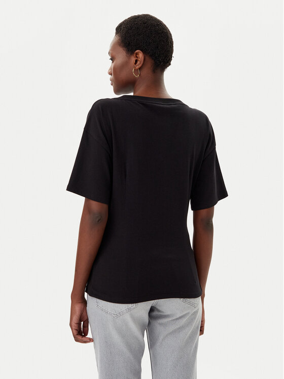 Liu Jo Liu Jo Tricou TA5108 JS003 Negru Regular Fit