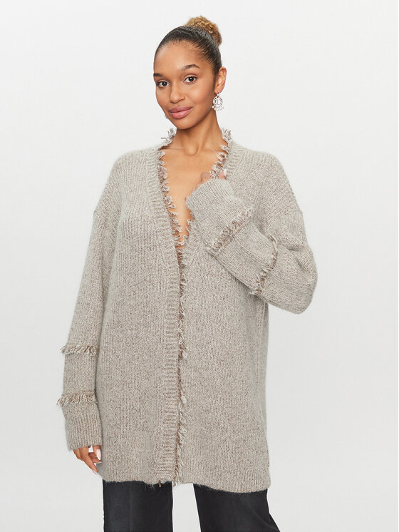 TWINSET TWINSET Кардиган 232TT3231 Сірий Loose Fit