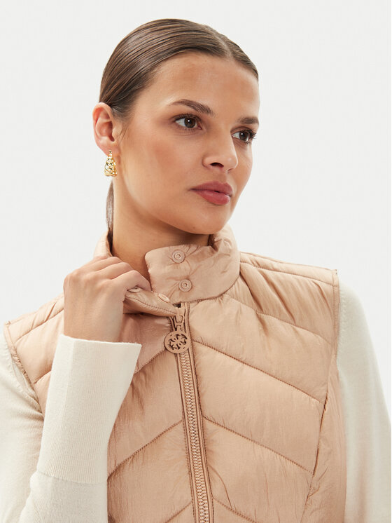 Guess Guess Bezrękawnik W4YL08 WGAE2 Beżowy Regular Fit