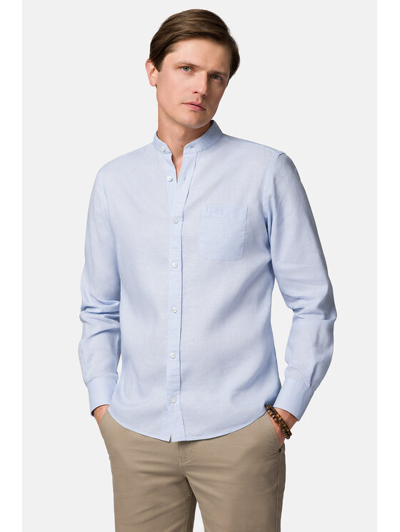 Lancerto Lancerto Koszula Ariel KO073123000027 Błękitny Slim Fit