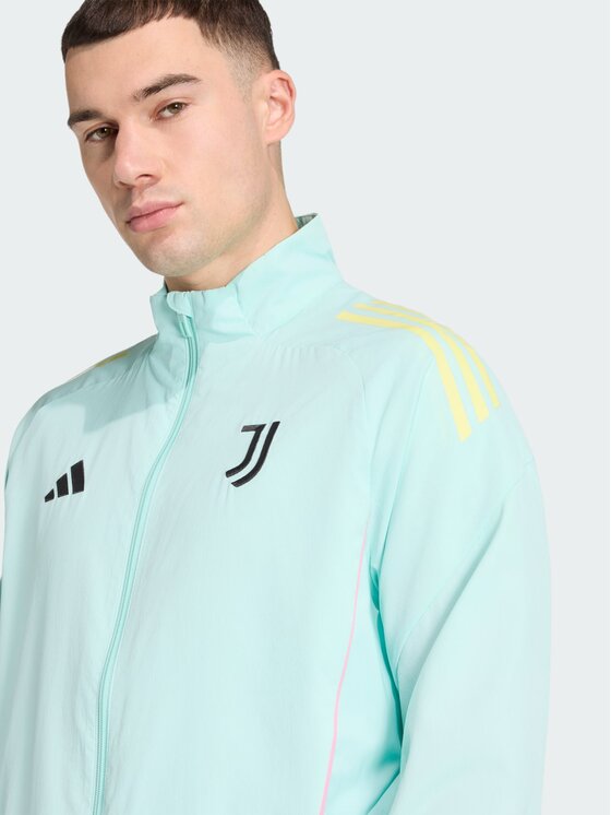 adidas adidas Kurtka wielofunkcyjna Juventus Turkusowy Slim Fit