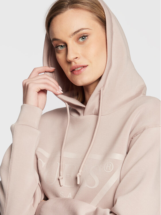 Guess Guess Μπλούζα New Alisa V2YQ08 K7UW2 Μπεζ Relaxed Fit