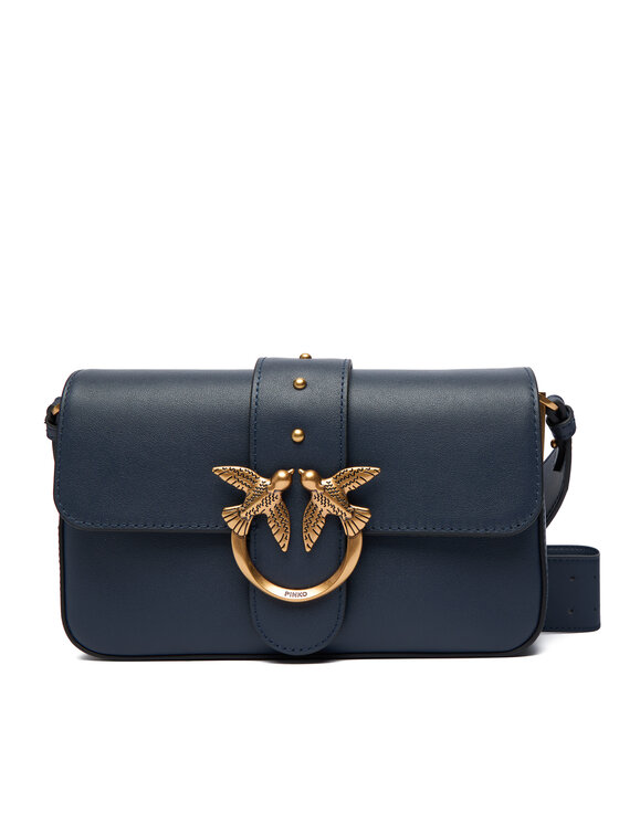 PINKO PINKO Kabelka Love One Mini Slouchy Fl AI 25-26 PLTT 104340 A0QO Modrá