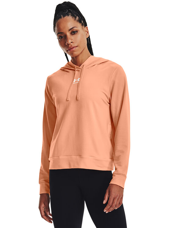 Under Armour Jopa Rival Terry Hoodie 1369855 Oranžna Regular Fit