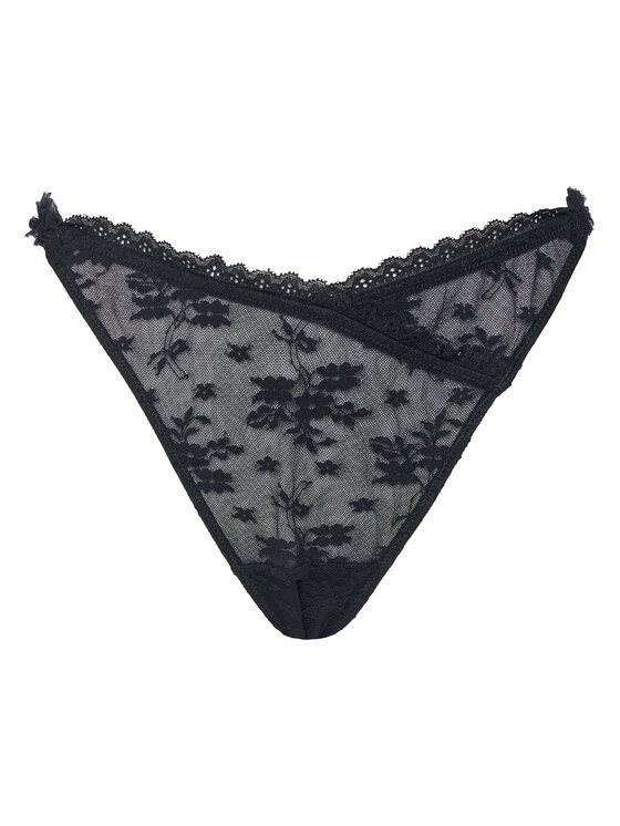 Hunkemöller Hunkemöller Chilot tanga Darcy 302365 Negru