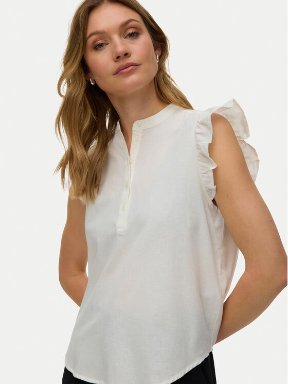 Vero Moda Vero Moda Μπλουζάκι Selma 10345667 Λευκό Regular Fit