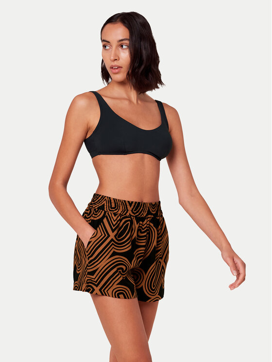 Triumph Triumph Szorty materiałowe Beach MyWear 10218535 Brązowy Regular Fit