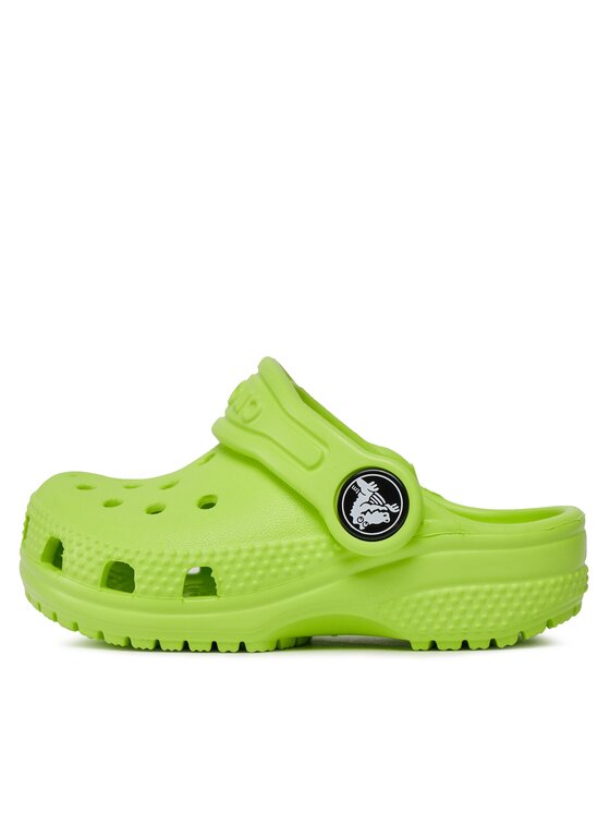 Crocs Crocs Șlapi Classic Kids Clog T Limeade 206990 Verde