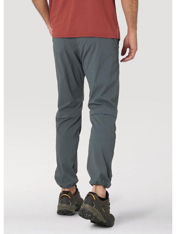 Wrangler Wrangler Pantaloni di tessuto NS715 Convertible Trail Jogger Grigio Regular Fit