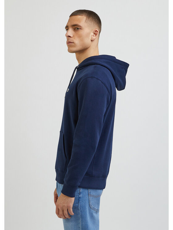 Lee Lee Felpa PLAIN HOODIE Blu Regular Fit