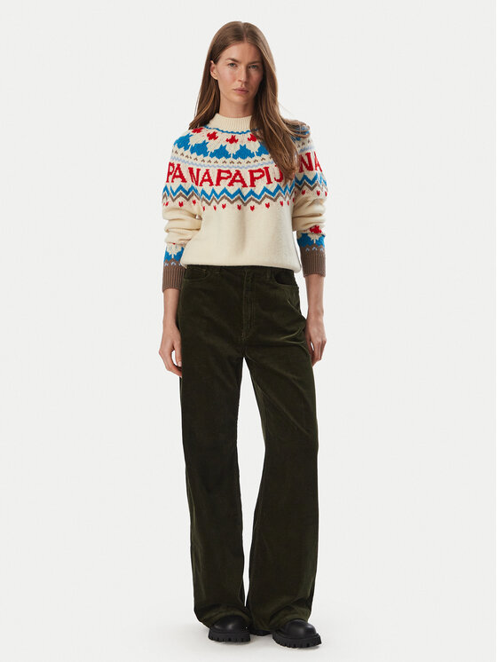 Napapijri Napapijri Svetr D-Fiames NP0A892S Světle béžová Regular Fit