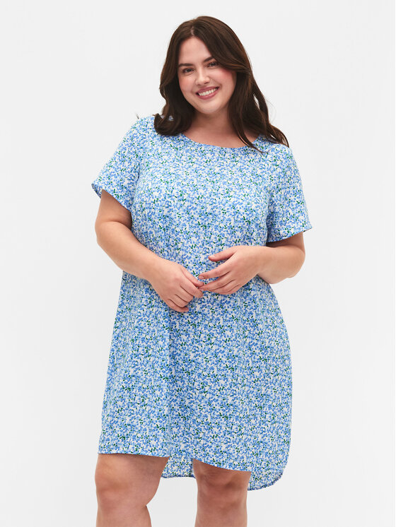 Zizzi Zizzi Vasarinė suknelė CA02310P Mėlyna Loose Fit