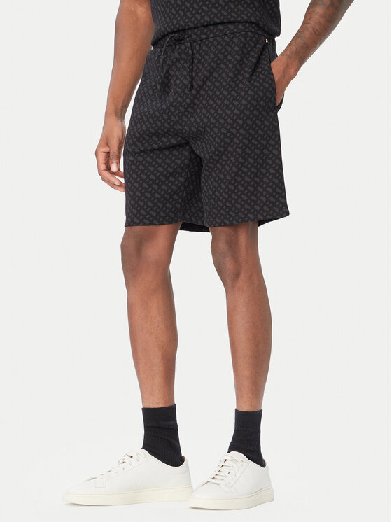 BOSS BOSS Szorty piżamowe 50571393 Czarny Regular Fit