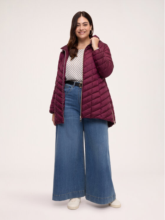 Fiorella Rubino Fiorella Rubino Kurtka puchowa F023T001562N036 Bordowy Over Fit