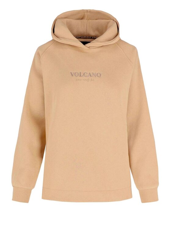 Volcano Volcano Bluza B-SPARKLE Beżowy Regular Fit