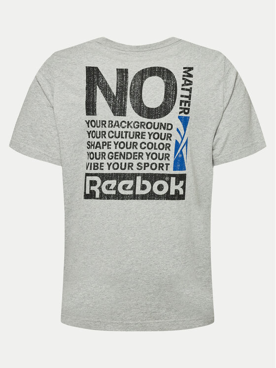 Reebok Reebok Тишърт Not A Spectator Tee 100076407 Сив Regular Fit