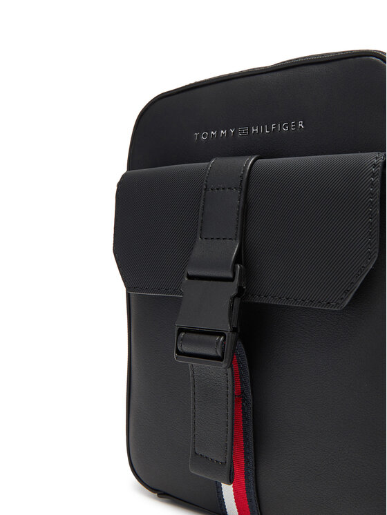 Tommy Hilfiger Tommy Hilfiger Crossover torbica Th Foundation Mini Reporter AM0AM13479 Crna