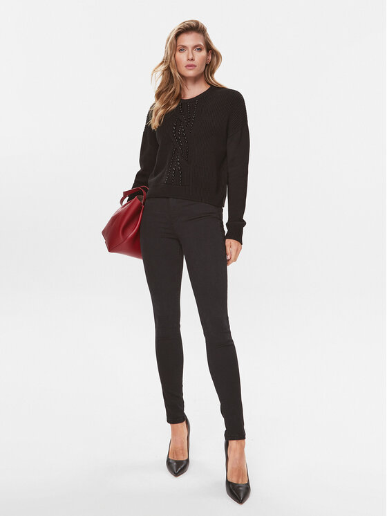 Liu Jo Liu Jo Pulover MF3005 MA51I Negru Regular Fit