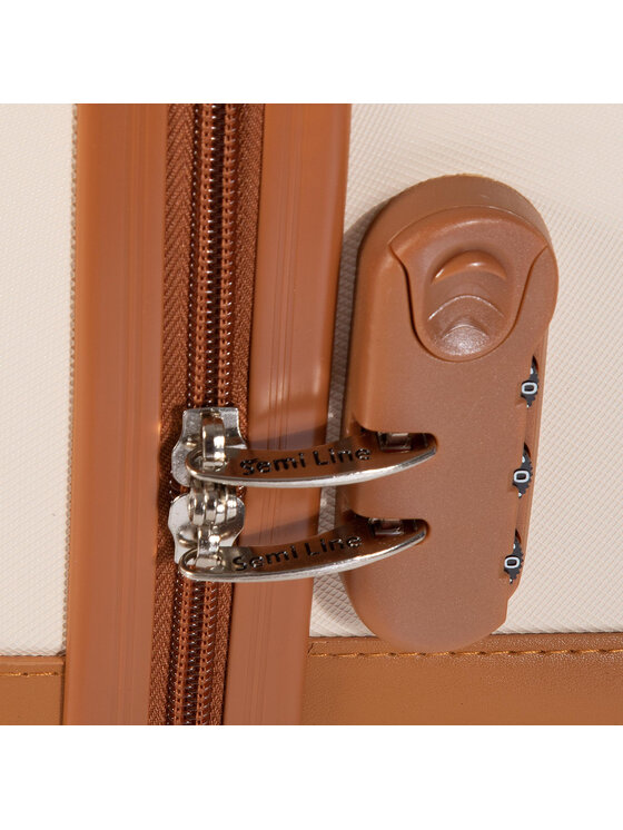 Semi Line Semi Line Mittlerer Koffer T5506-3 Beige
