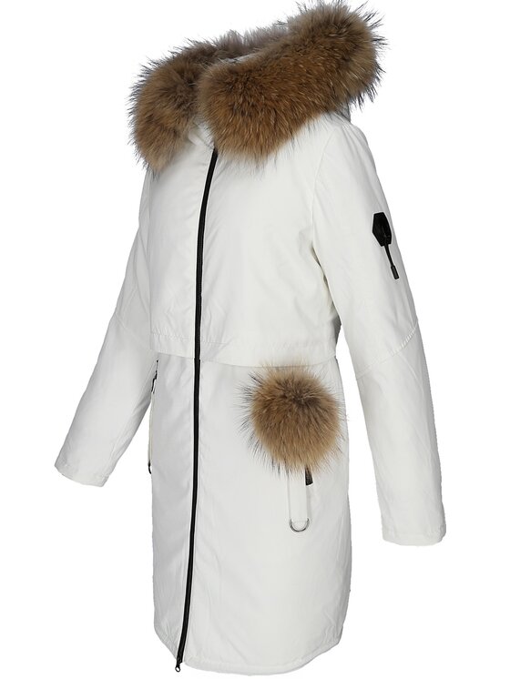 Perso Perso Vatovaná bunda BLH919097FX Bílá Regular Fit