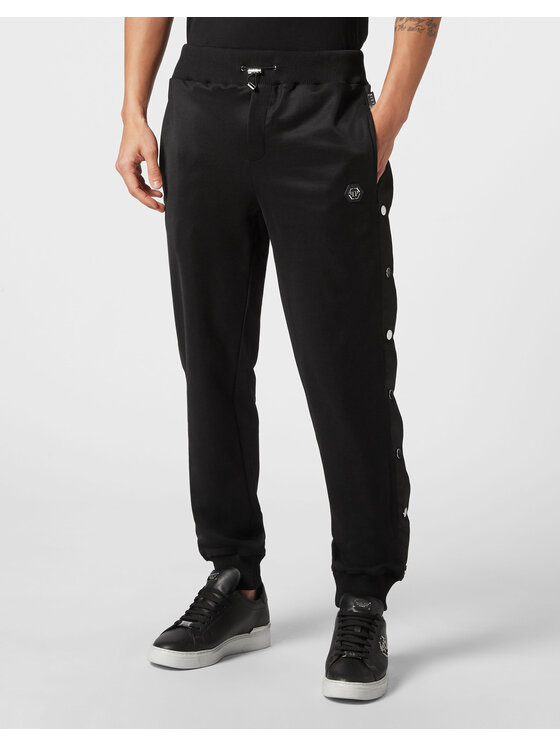 PHILIPP PLEIN PHILIPP PLEIN Spodnie dresowe 2743 Czarny Jogger Fit