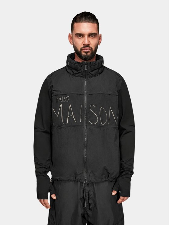 MADE BY SOCIETY MADE BY SOCIETY Kurtka anorak AVANTGARDE - H17771 Czarny Basic Fit