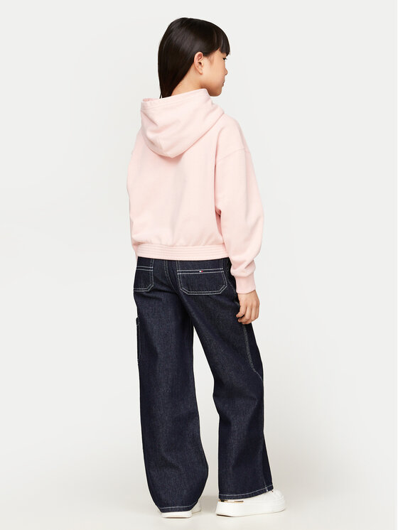 Tommy Hilfiger Tommy Hilfiger Pulóver Monotype KG0KG08033 Rózsaszín Relaxed Fit