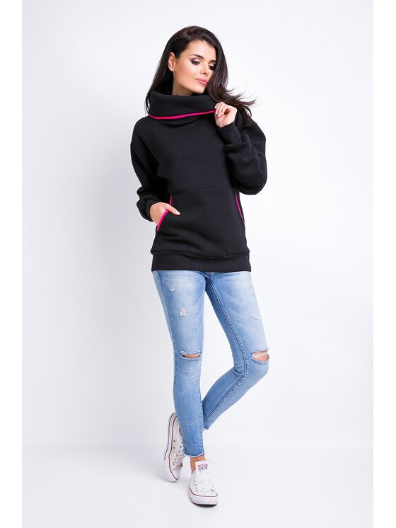 Awama Awama Mikina A160 Čierna Basic Fit