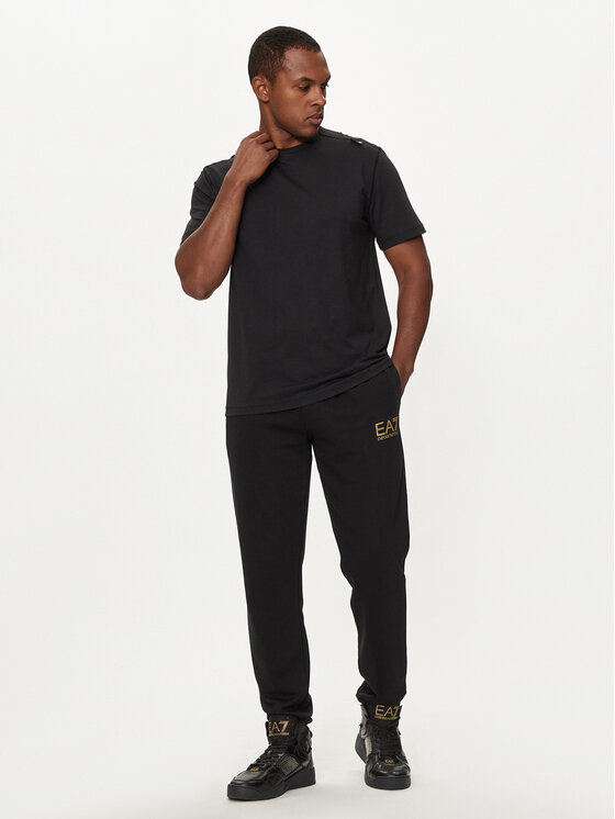 EA7 Emporio Armani EA7 Emporio Armani Тишърт 6DPT06 PJFFZ 1200 Черен Regular Fit