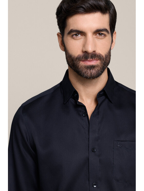 Lancerto Lancerto Koszula Blackera Czarna KO073226000011 Czarny Slim Fit