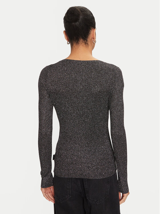 HUGO Hugo Džemperis Sunessya 50522557 Melns Slim Fit