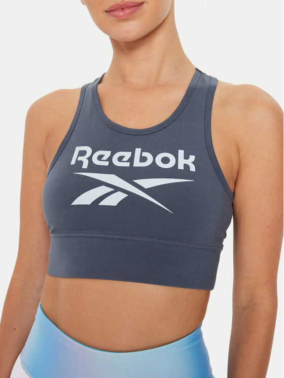 Reebok Reebok Top Big Logo Cotton Bralette 100076022 Hall Slim Fit