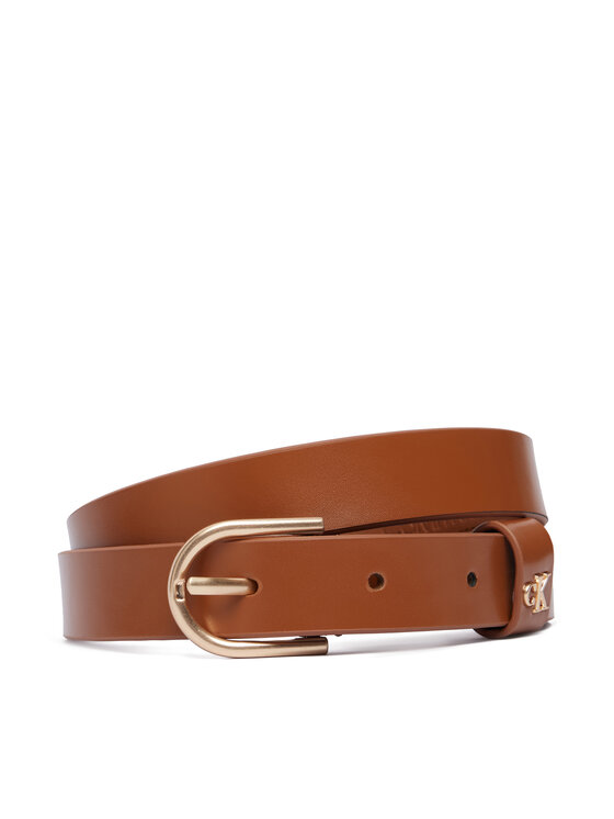 Calvin Klein Curea de Damă Rounded Buckle Ck Loop LV04F7107G Maro