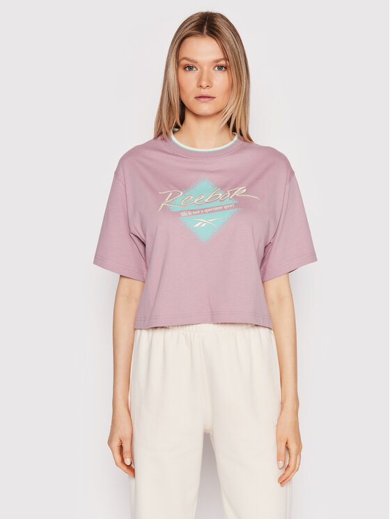 Tee shirt reebok sale violet