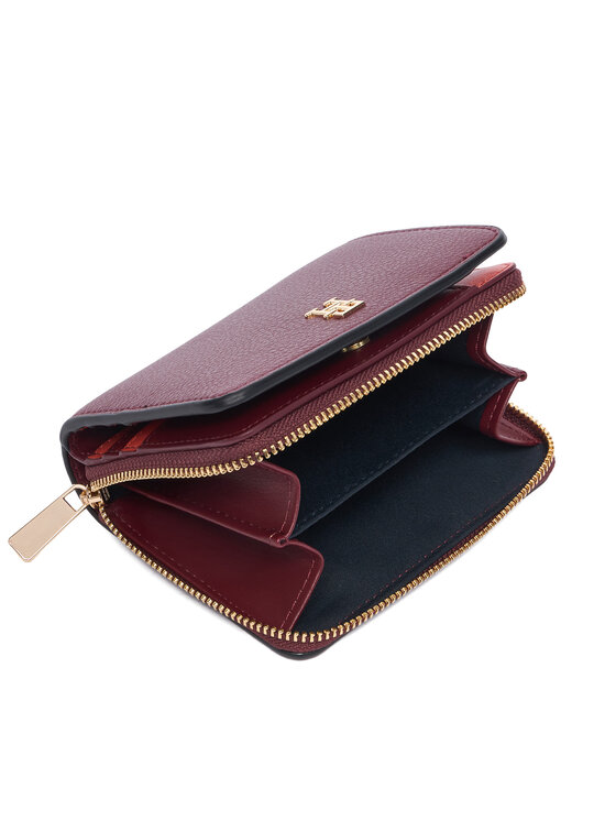 Tommy Hilfiger Tommy Hilfiger Maks Th Icon Med Za W/ Flap Seasonal AW0AW18758 Bordo